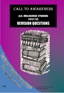 Past GCE Question on A/L Religious Studies (RS) Paper 2 and 3