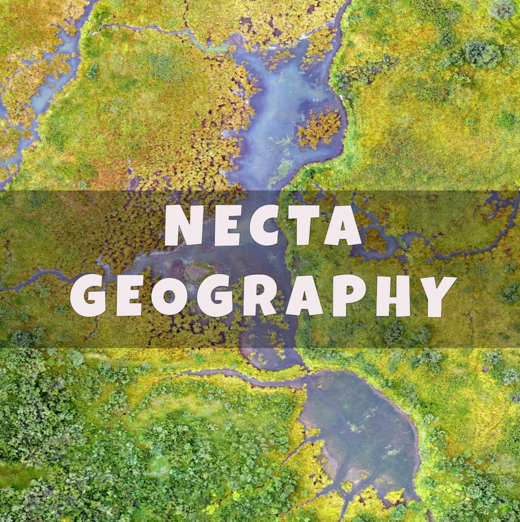 Necta Geography Paper one ACSEE 2019