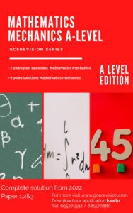 A level Mathematics mechanics_Page1 cover 2022