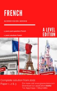 A Level French_Page1 cover 2022
