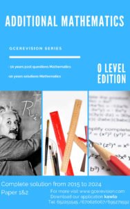 Ordinary Level Additional Mathematics Pamphlet