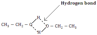 Hydrogen bonding between two ethanol molecules